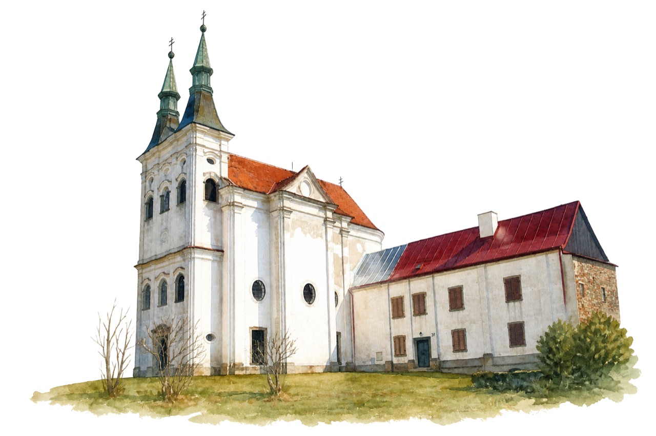 Kostel sv. Jana Nepomuckého v Telči-Štěpnici